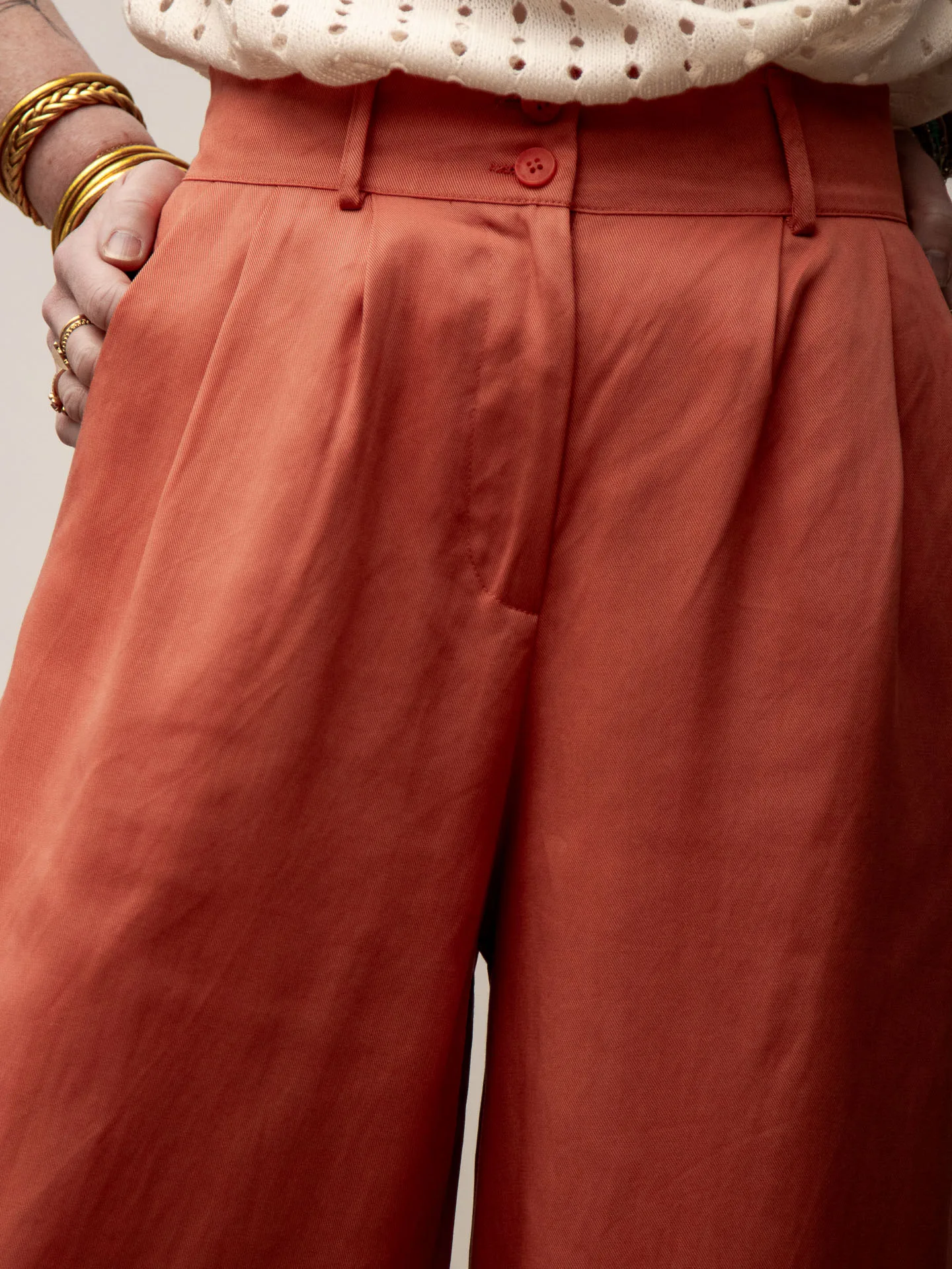 Image illustrative de l'article "Pantalon fluide terracotta ARIZONA"