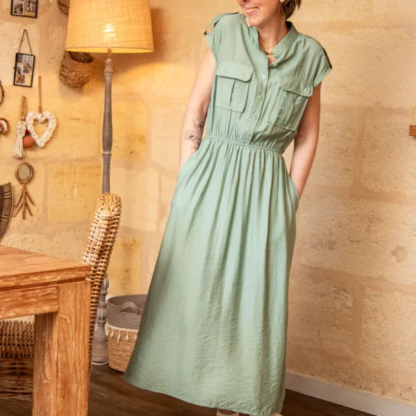 Image illustrative de l'article "Robe vert d’eau MENTHE"