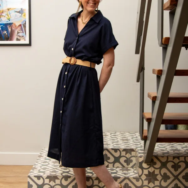 Image illustrative de l'article "Robe bleu marine MYRTILLE"