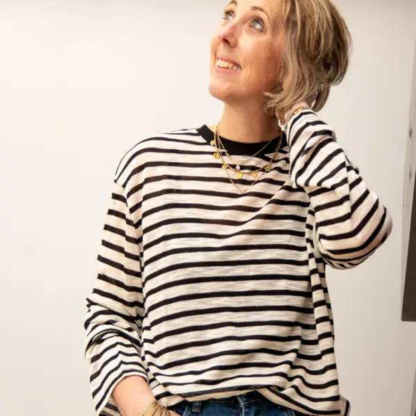 Image illustrative de l'article "T-shirt marinière CAMILLE"