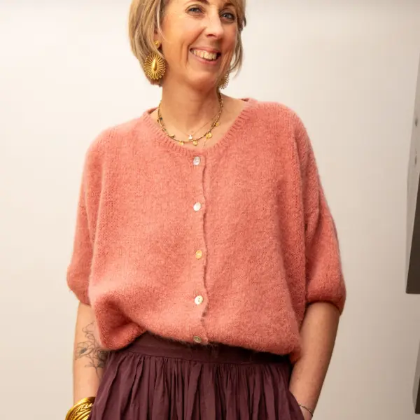 Image illustrative de l'article "Gilet vieux rose AUDE"