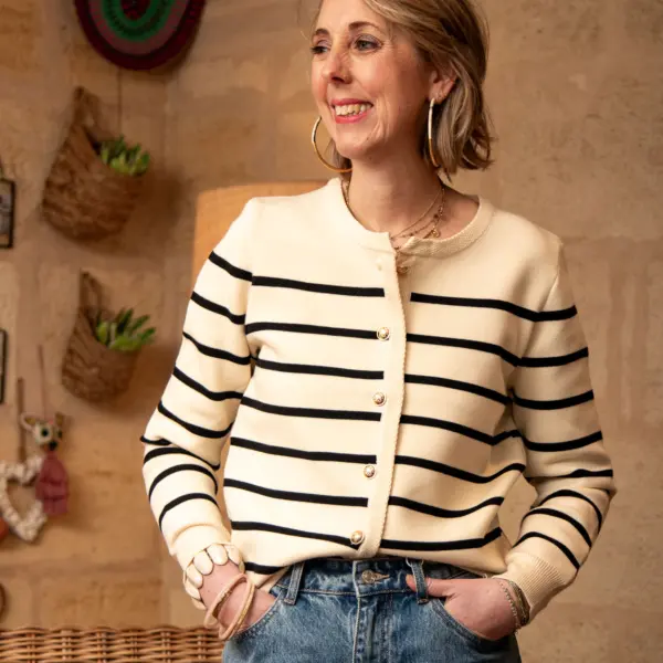 Image illustrative de l'article "Gilet marinière PAULINA"