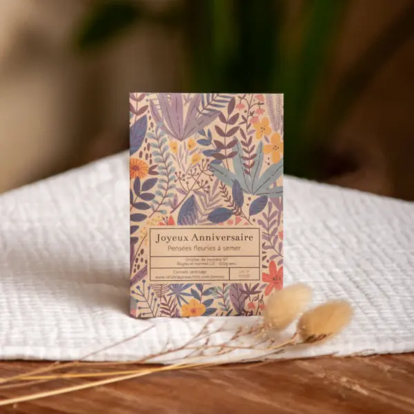 Image illustrative de l'article "Sachet de graines Joyeux anniversaire"