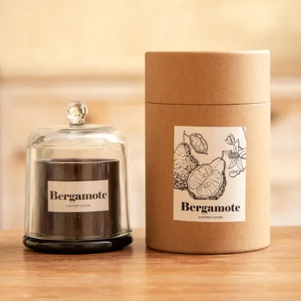 Image illustrative de l'article "Bougie cloche AMBRE bergamote"