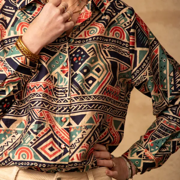 Image illustrative de l'article "Chemise imprimé géométrique ANAIS"