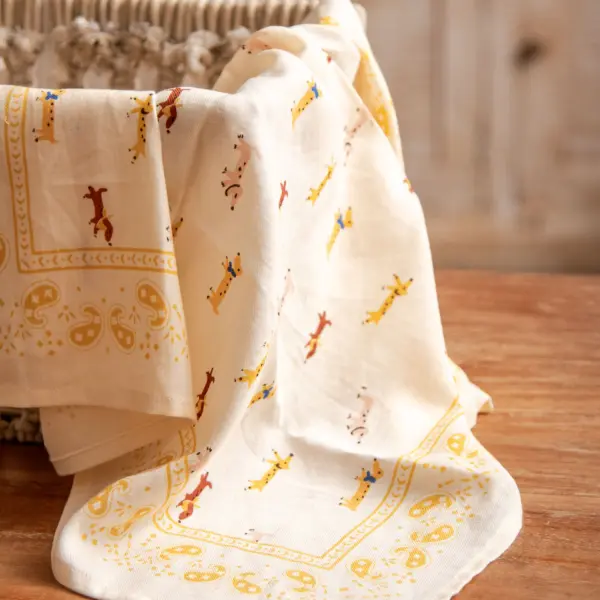 Image illustrative de l'article "petit foulard écru TECKEL"