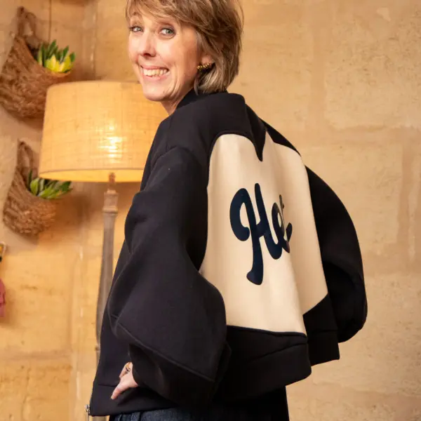 Image illustrative de l'article "Veste molleton bleu JESSIE"