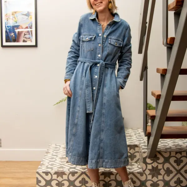 Image illustrative de l'article "Robe jean bleu ROSALIE"