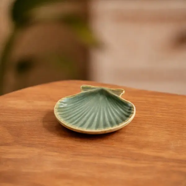 Image illustrative de l'article "Coupelle coquillage verte petite"