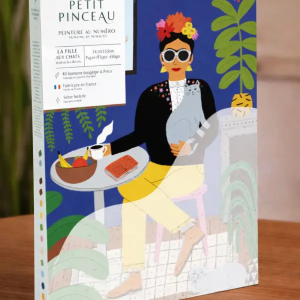 Image illustrative de l'article "Coffret peinture au numéro LA FILLE AUX CHATS"
