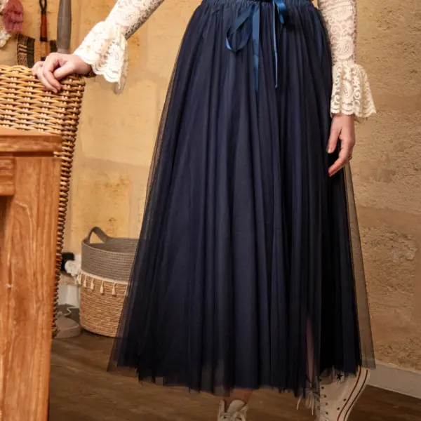 Image illustrative de l'article "Jupe longue marine TOKYO"