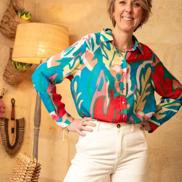 Image illustrative de l'article "Chemise imprimé multicolore ABELLE"