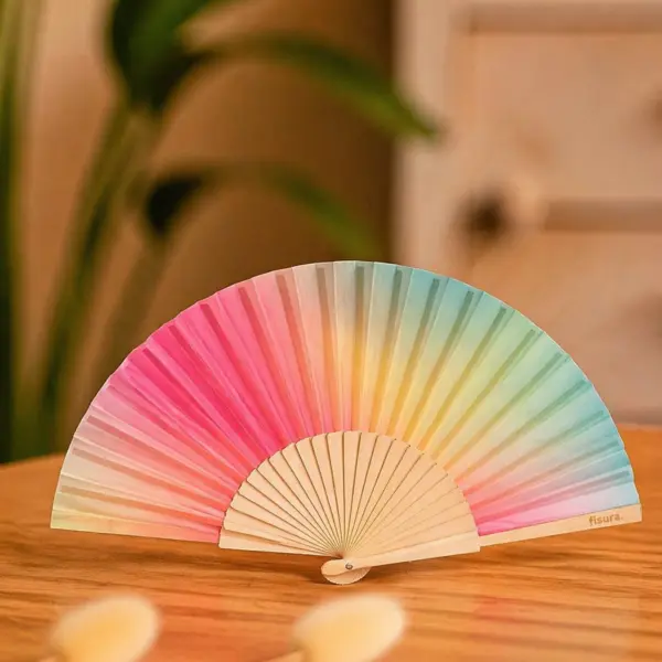 Image illustrative de l'article "Eventail rose et vert"