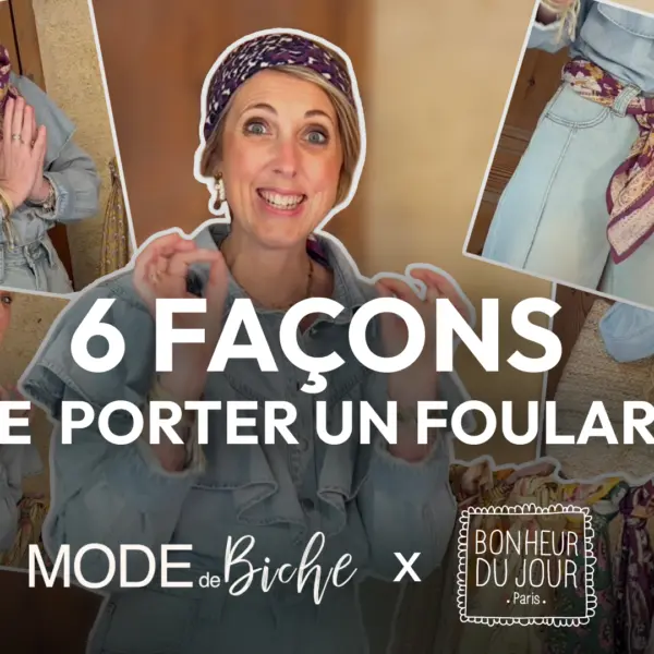 Image illustrative de l'article "6 façons de porter un foulard pour transformer une tenue"