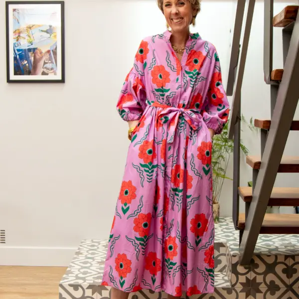 Image illustrative de l'article "Robe longue imprimée PITAYA"