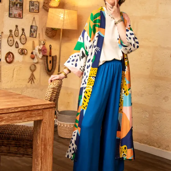 Image illustrative de l'article "Kimono long imprimé MYRTHE"